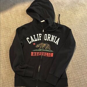 California Republic Black Hoodie